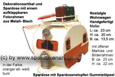 Nostalgie Wohnwagen orange E