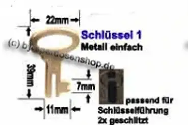 spardosenschlüssel Nr.: 1 in Auswahl