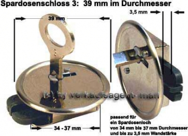 Sparschweine & Spardosen sowie Zubehör - Spardosenschlösser aus