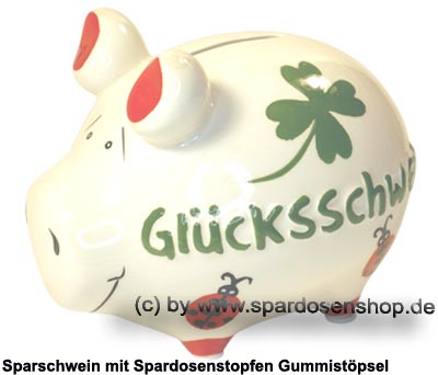 Hahn/Gockel gegen eine Spende in die Spardose in Bayern