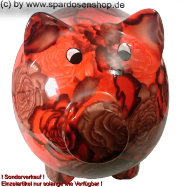 Sparschwein Blumendekor Keramik extra Groß C Sparschwein Blumendekor Keramik extra Groß C