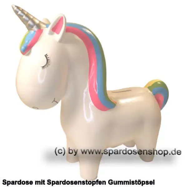 Spardose Einhorn extra groß Keramik A