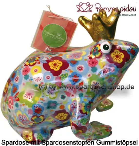 Spardose Spartier Pomme Pidou Frosch Max hellblau Keramik C Spardose Spartier Pomme Pidou Frosch Max hellblau Keramik C