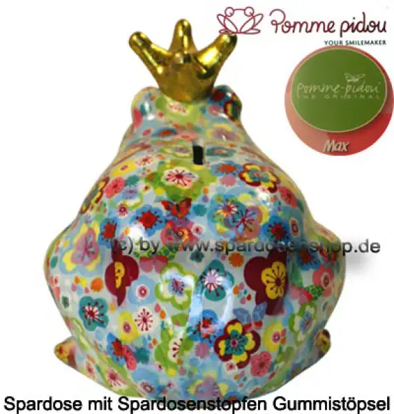 Spardose Spartier Pomme Pidou Frosch Max hellblau Keramik D Spardose Spartier Pomme Pidou Frosch Max hellblau Keramik D