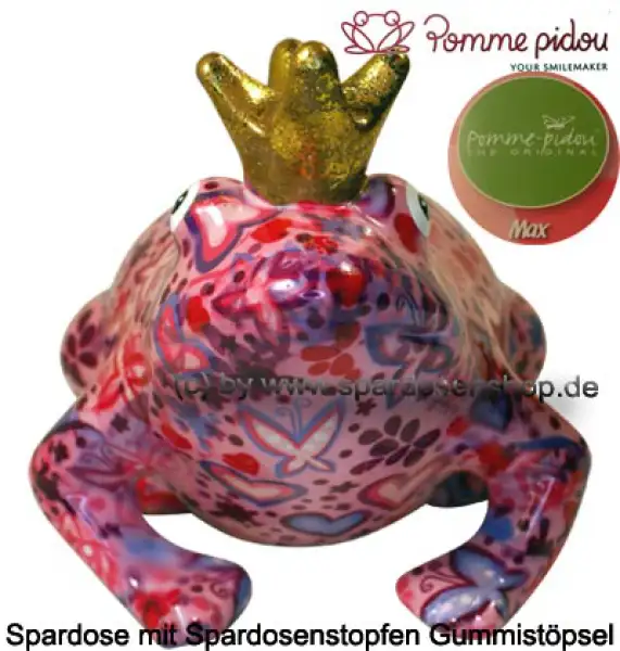 Spardose Spartier Pomme Pidou Frosch Max rosa Keramik B Spardose Spartier Pomme Pidou Frosch Max rosa Keramik B
