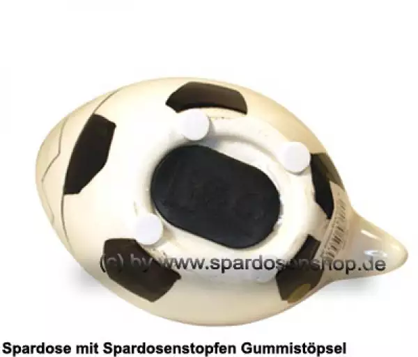 Spardose Spartier Design Fussball-Hai Keramik E