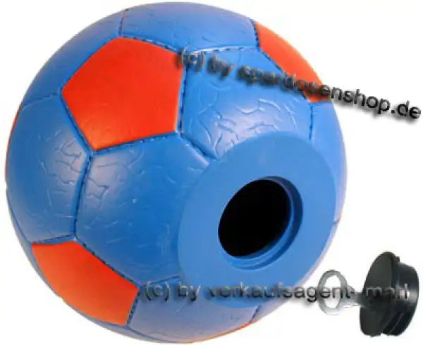 Spardose Fußball 1 Farbvariante blau/rot Spardose Fußball 1 Farbvariante blau/rot