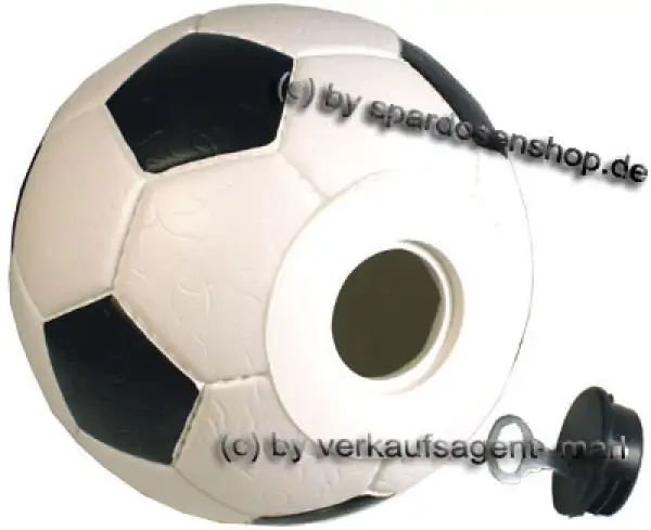 Spardose Fußball 1 Farbvariante weiß/schwarz Spardose Fußball 1 Farbvariante weiß/schwarz
