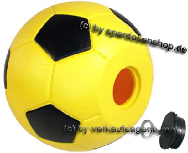 Spardose Fußball 1 Farbvariante gelb/schwarz Spardose Fußball 1 Farbvariante gelb/schwarz