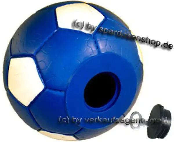 Spardose Fußball 1 Farbvariante blau/weiss Spardose Fußball 1 Farbvariante blau/weiss