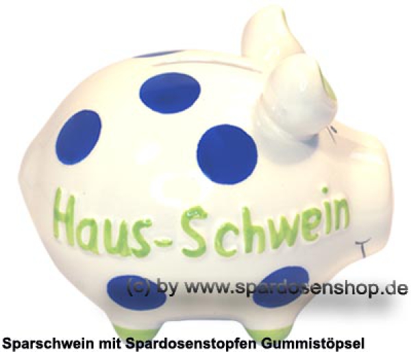 Sparschwein Kleinsparschwein 3D Design Haus-Schwein Keramik C