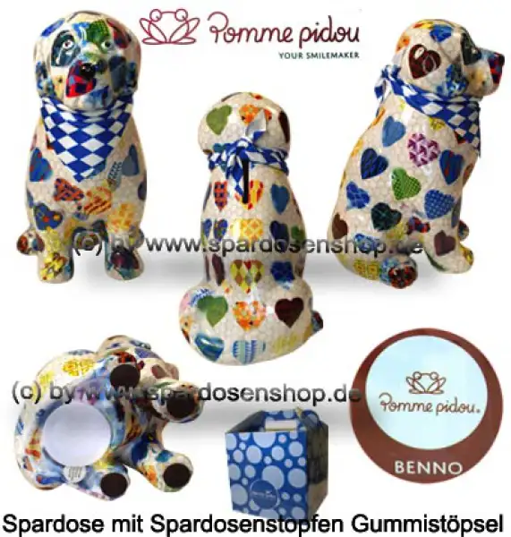 Spardose Spartier Pomme Pidou Hund Benno weiß Keramik Gesamt Spardose Spartier Pomme Pidou Hund Benno weiß Keramik Gesamt