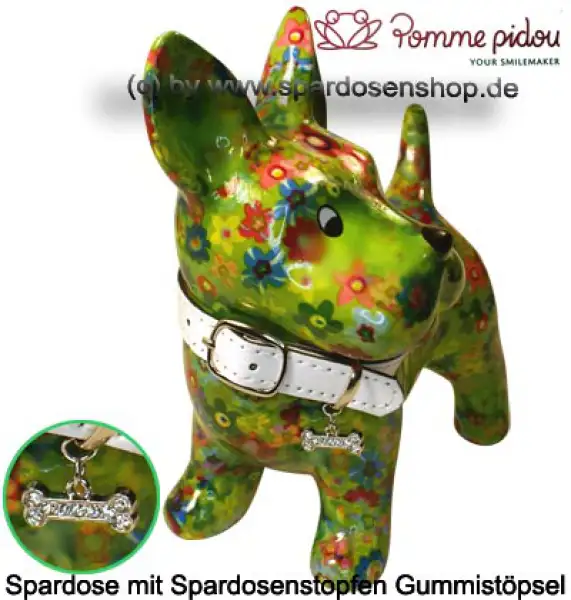 Spardose Spartier Pomme Pidou Hund Bommer hellgrün Keramik B Spardose Spartier Pomme Pidou Hund Bommer hellgrün Keramik B
