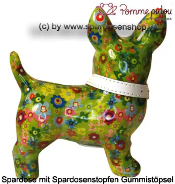 Spardose Spartier Pomme Pidou Hund Bommer hellgrün Keramik C Spardose Spartier Pomme Pidou Hund Bommer hellgrün Keramik C