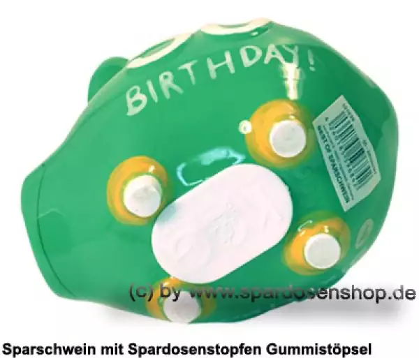 Sparschwein Kleinsparschwein 3D Design 50 Birthday! Keramik E