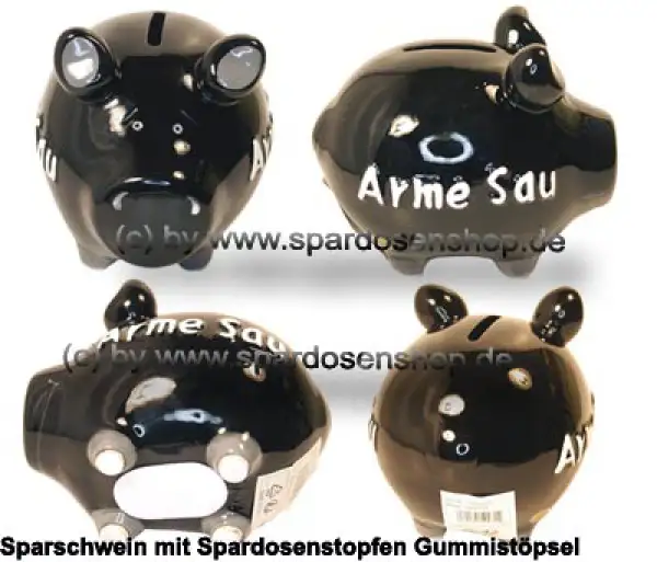 Sparschwein Kleinsparschwein 3D Design Arme Sau Gesamt Sparschwein Kleinsparschwein 3D Design Arme Sau Gesamt