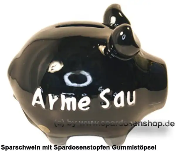 Sparschwein Kleinsparschwein 3D Design Arme Sau C Sparschwein Kleinsparschwein 3D Design Arme Sau C