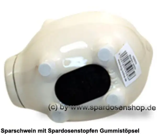 Sparschwein Kleinsparschwein ohne Design Blanko weiß Keramik E