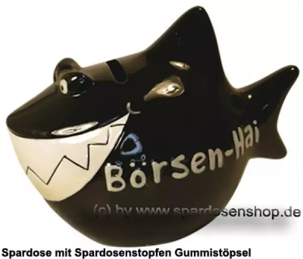 Spardose Spartier 3D Design Spardose Spartier Börsen-Hai Keramik A