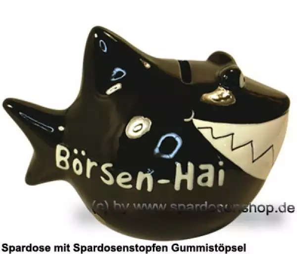 Spardose Spartier 3D Design Spardose Spartier Börsen-Hai Keramik C