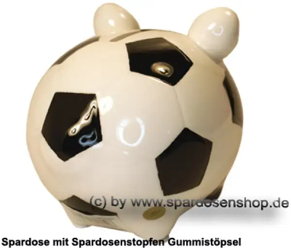 Sparschwein Kleinsparschwein Fussballschwein Keramik D