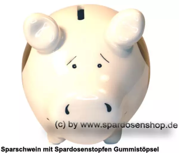 Sparschwein Kleinsparschwein GOOD LUCK Goldedition Keramik B