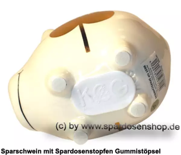 Sparschwein Kleinsparschwein GOOD LUCK Goldedition Keramik E