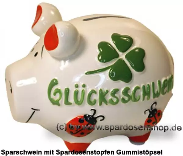 Sparschwein Kleinsparschwein 3D Glücksschwein Luxusvariante Keramik A