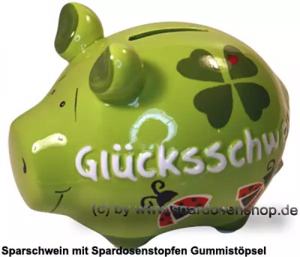 Sparschwein Kleinsparschwein 3D neues Design Glücksschwein Keramik A