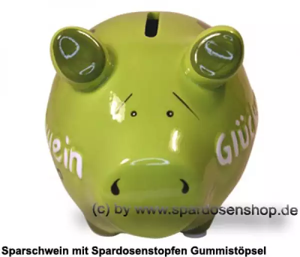 Sparschwein Kleinsparschwein 3D neues Design Glücksschwein Keramik B