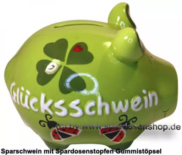 Sparschwein Kleinsparschwein 3D neues Design Glücksschwein Keramik CA