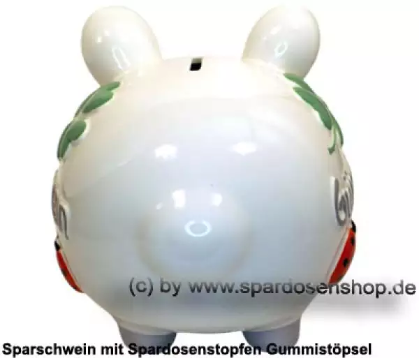 Sparschwein mittelgroßes Sparschwein 3D Design Glücksschwein Keramik D