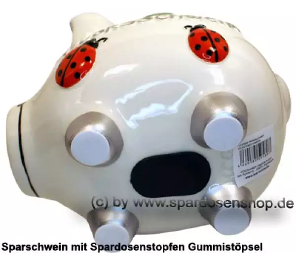 Sparschwein mittelgroßes Sparschwein 3D Design Glücksschwein Keramik E