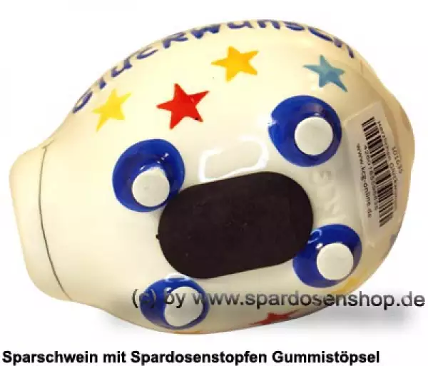 Sparschwein Kleinsparschwein 3D Design Herzlichen Glückwunsch Keramik E