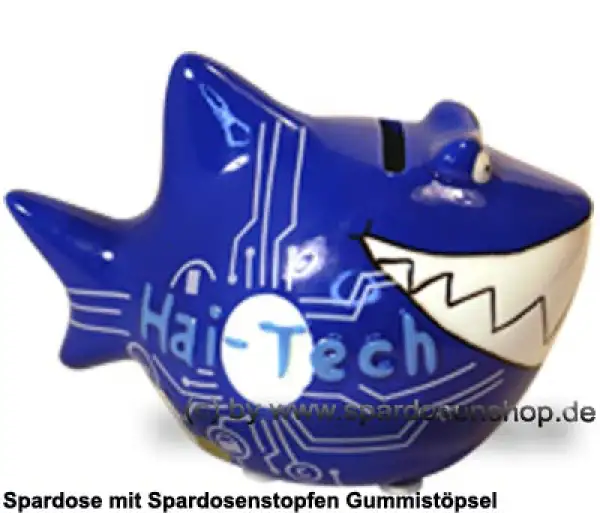 Spardose Spartier 3D Design Hai-Tech Keramik C