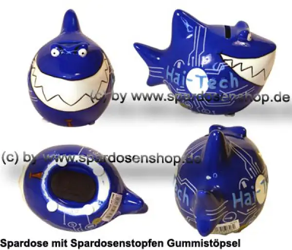 Spardose Spartier 3D Design Hai-Tech Keramik Gesamt Spardose Spartier 3D Design Hai-Tech Keramik Gesamt