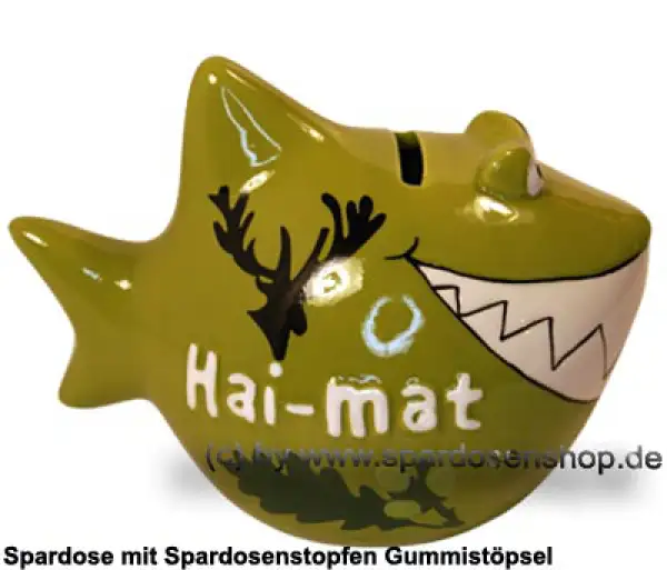 Spardose Spartier 3D Design Hai-mat Keramik C