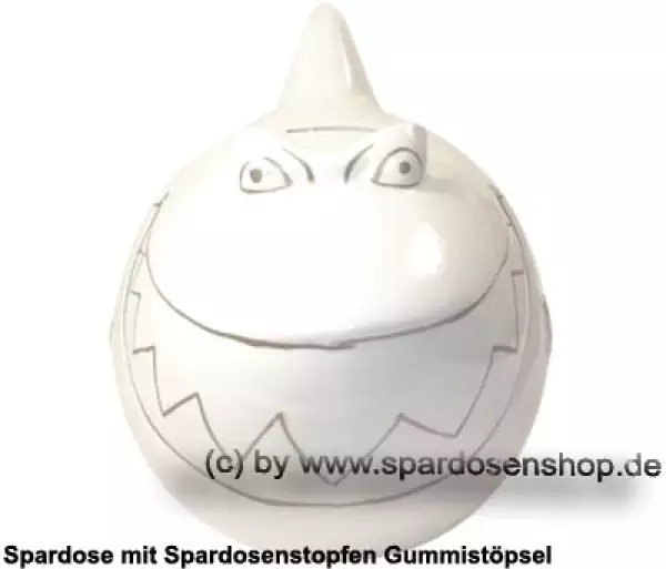 Spardose Spartier Monsterhai 3D Design Hai-raten Keramik B