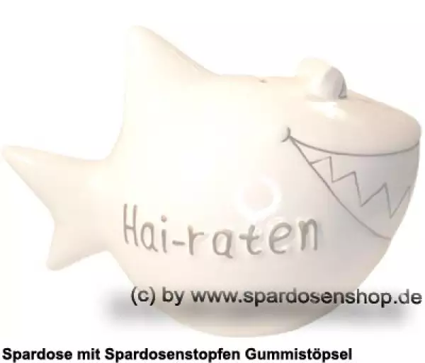 Spardose Spartier Monsterhai 3D Design Hai-raten Keramik C
