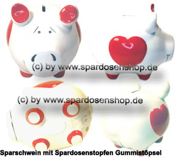 KCG mittelgroßes Sparschwein 3D Design Herz Dekor Keramik Gesamt KCG mittelgroßes Sparschwein 3D Design Herz Dekor Keramik Gesamt