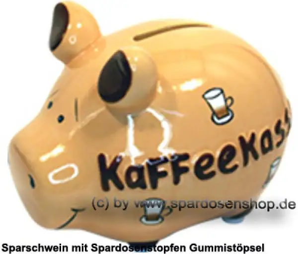 Sparschwein Kleinsparschwein 3D Design Kaffeekasse Keramik A