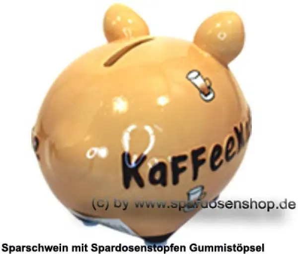 Sparschwein Kleinsparschwein 3D Design Kaffeekasse Keramik D