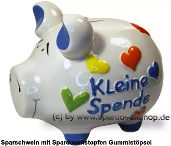 Sparschwein mittelgroßes Sparschwein 3D Design Kleine Spende Keramik A