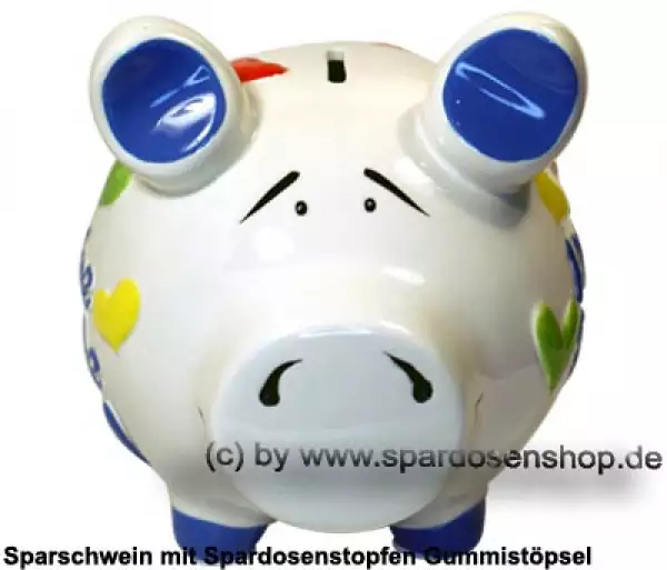Sparschwein mittelgroßes Sparschwein 3D Design Kleine Spende Keramik B