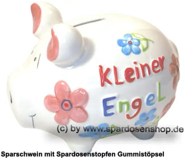 KCG mittelgroßes Sparschwein 3D Design Kleiner Engel Keramik A