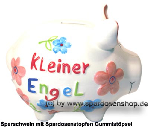 KCG mittelgroßes Sparschwein 3D Design Kleiner Engel Keramik C