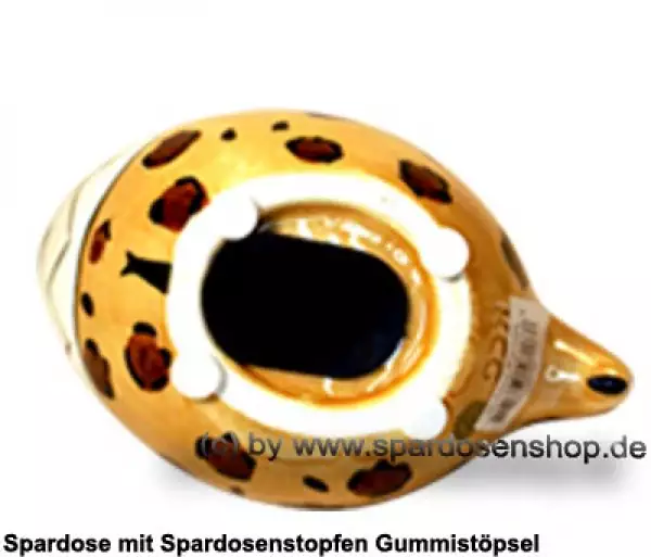 Spardose Spartier Design Leoparden-Hai Keramik E