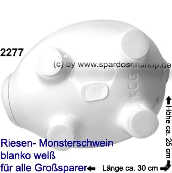 Sparschwein riesengroßes Monster Sparschwein 3D Design Blanko weiß Keramik E Sparschwein riesengroßes Monster Sparschwein 3D Design Blanko weiß Keramik E