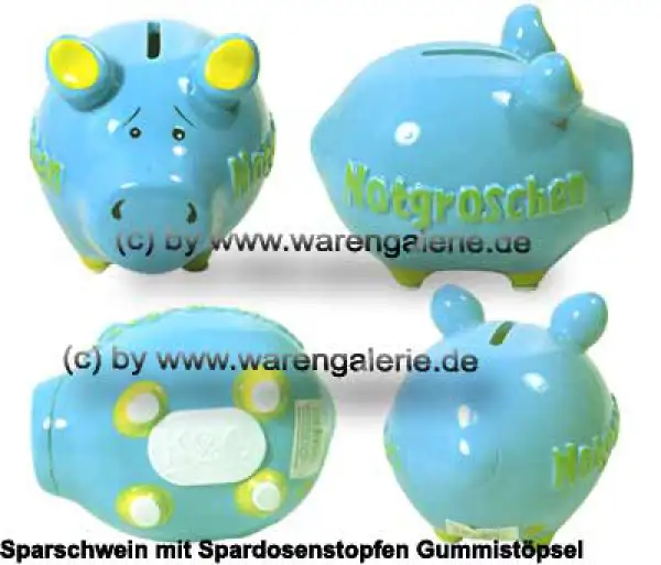 KCG Kleinsparschwein 3D Notgroschen Gesamt