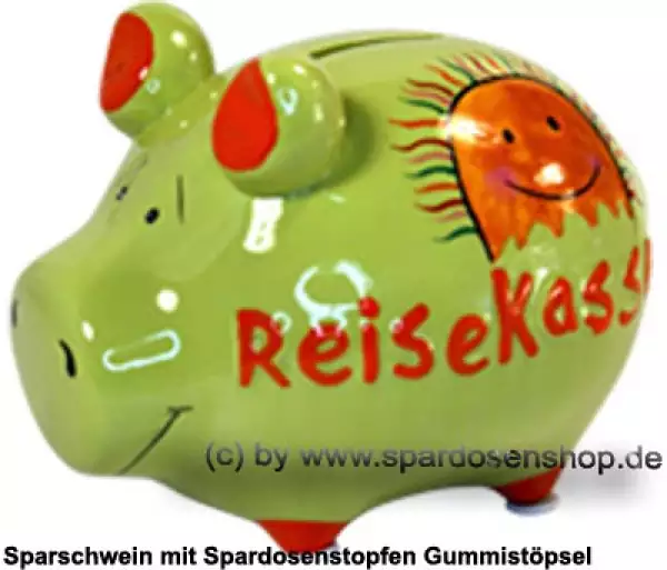 Sparschwein Kleinsparschwein 3D Design ReiseKasse Keramik A